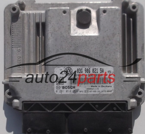 ECU CENTRALITA DE MOTOR  SEAT LEON 1.9 TDI BOSCH 0 281 014 256,  03G 906 021 SA