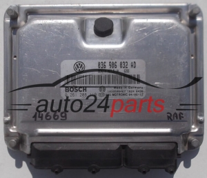 MOTORSTEUERGERÄT ECU STEUERGERAT VOLKSWAGEN GOLF BOSCH 0 261 208 110, 0261208110, 036 906 032 AD, 036906032AD