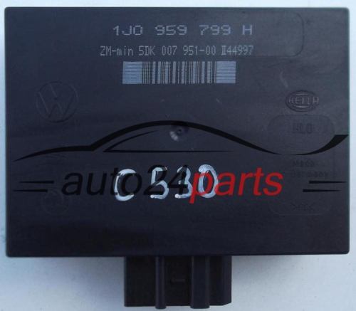 CENTRALKA MODUL STEROWNIK KOMFORTU VW SEAT SKODA HELLA 5DK 007 951-00,  1J0 959 799 H