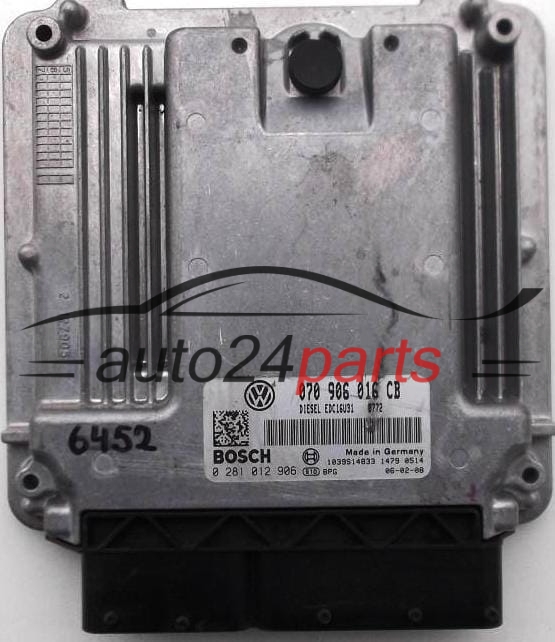 KOMPUTER STEROWNIK SILNIKA VW VOLKSWAGEN T5 2.5 TDI BOSCH 0 281 012 906