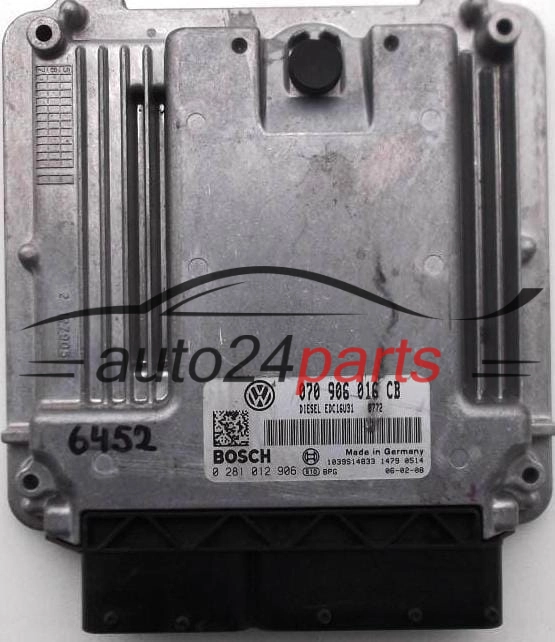 KOMPUTER STEROWNIK SILNIKA VW VOLKSWAGEN T5 2.5 TDI BOSCH 0 281 012 906
