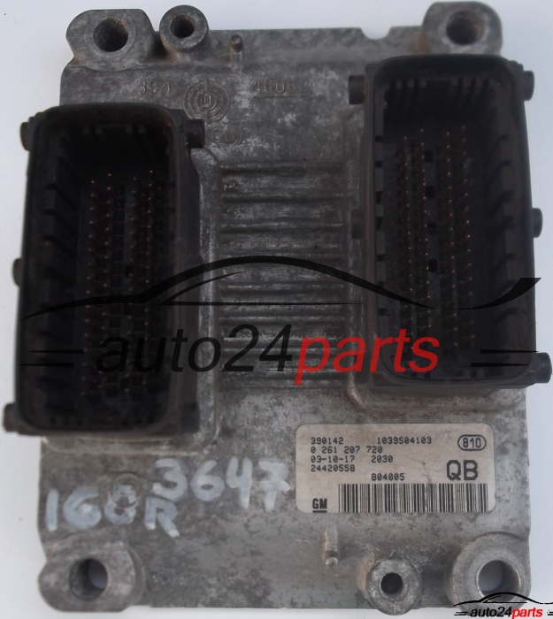 CENTRALITA DE MOTOR OPEL CORSA C 1.0 Z10XEP BOSCH 0261207720 QB 24420558 24420621 6235245 55354330 6235399