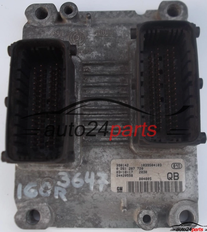 CENTRALITA DE MOTOR OPEL CORSA C 1.0 Z10XEP BOSCH 0261207720 QB 24420558 24420621 6235245 55354330 6235399