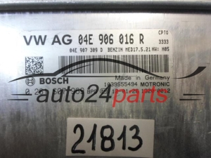 KOMPUTER STEROWNIK SILNIKA VW VOLKSWAGEN 1.4 TSI BOSCH 0 261 S07 969, 0261S07969, 04E 906 016 R, 04E906016R, MED17.5.21