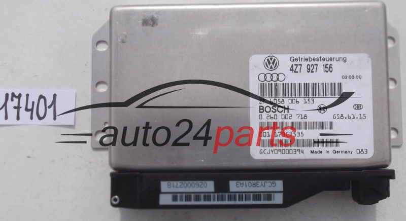 STEROWNIK SKRZYNI AUTOMATYCZNEJ AUDI A6 ALLROAD 2.7 T BOSCH 0 260 002 718, 0260002718, 4Z7 927 156