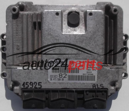 MOTORSTEUERGERÄT ECU STEUERGERAT PEUGEOT 206 1.4 HDI BOSCH 0 281 010 707,  96 471 580 80, 9647785580, EDC16C3 82, 1039S00914