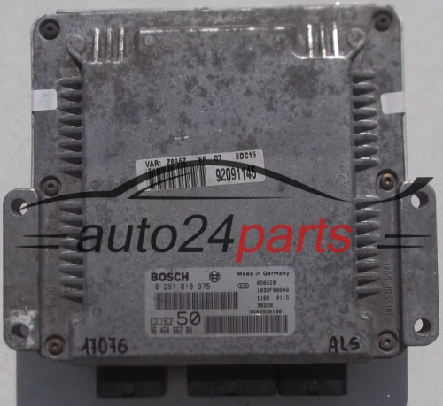 MOTORSTEUERGERÄT ECU STEUERGERAT PEUGEOT CITROEN 2.2 HDI BOSCH 0 281 010 975, 0281010975, 96 464 662 80, 9646466280