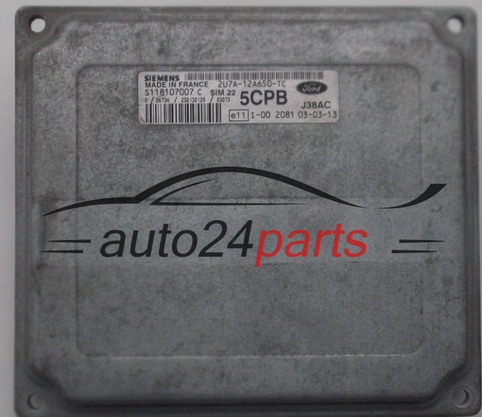 ECU CENTRALITA DE MOTOR  FORD FIESTA FUSION 1.6 SIEMENS S118107007 C