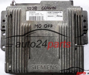MOTORSTEUERGERÄT ECU STEUERGERAT RENAULT LAGUNA 1.8 SIEMENS S103717108R, S103717108 R, HOM7700863478 HOM 7700863478, 7700106183