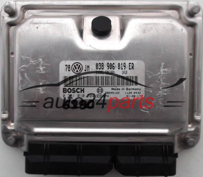 KOMPUTER STEROWNIK SILNIKA VW VOLKSWAGEN PASSAT 1.9 TDI BOSCH 0281010704, 0 281 010 704, 038906019ER, 038 906 019 ER