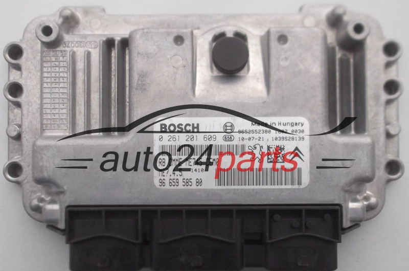 MOTORSTEUERGERÄT ECU STEUERGERÄT  CITROEN C4 1.6 BOSCH 0 261 201 609,  96 659 585 80