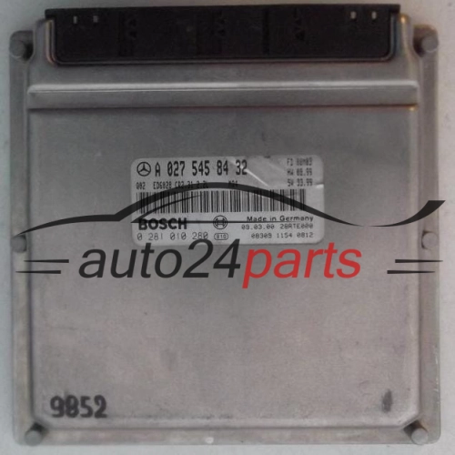 KOMPUTER STEROWNIK SILNIKA MERCEDES SPRINTER 2.2 CDI BOSCH 0 281 010 280, 0281010280, A 027 545 84 32, A0275458432 - 
