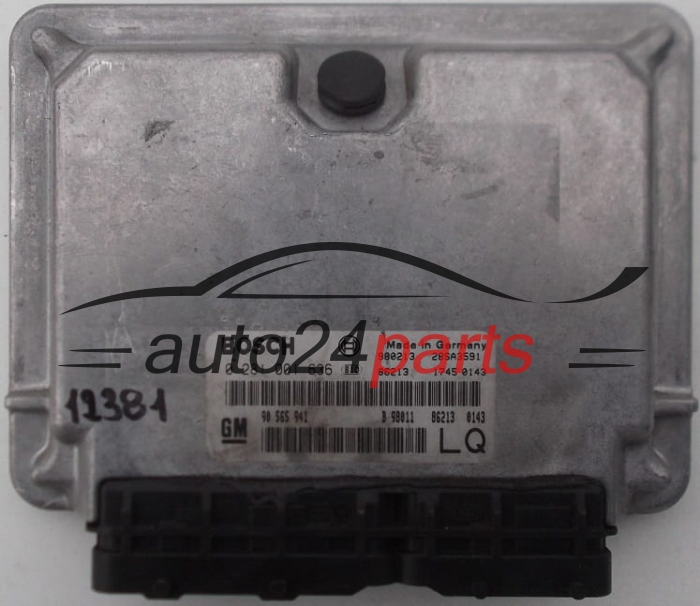 KOMPUTER STEROWNIK SILNIKA OPEL OMEGA B 2.0 DTI, BOSCH 0 281 001 636, 0281001636, 90 565 941, 90565941