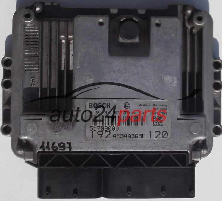 Komputer sterownik silnika Alfa Romeo / Fiat 1.9 JTD 0281013672 51798000