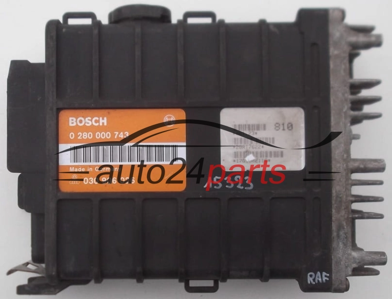 KOMPUTER STEROWNIK SILNIKA VOLKSWAGEN GOLF PASSAT AUDI BOSCH 0 280 000 743, 0280000743, 030 906 026, 030906026