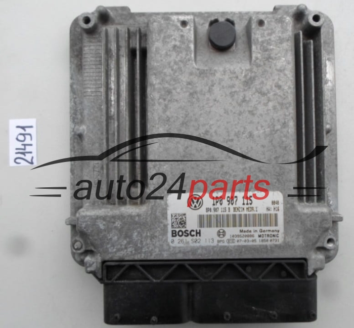 MOTORSTEUERGERÄT ECU STEUERGERAT SEAT LEON 2.0 TFSI BOSCH 0 261 S02 113, 0261S02113, 1P0 907 115, 1P0907115, MED9.1