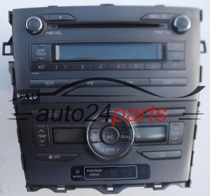 CD RADIO CONTROL PANEL CLIMATRONIC TOYOTA AURIS 55-900-02220-B / 5590002220B / 86120-02520 / 8612002520 / 122000-8900B101 / 1220008900B101