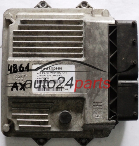 MOTORSTEUERGERÄT ECU STEUERGERAT FIAT GRANDE PUNTO 1.3 JTD MAGNETI MARELLI MJD 6F3.P7