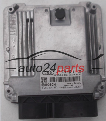 AUDI A6 3.0 TDI BOSCH 0 281 014 357, 0281014357, 4F9 910 401 E, 4F9910401E, 4F0 907 401 E, 4F0907401E