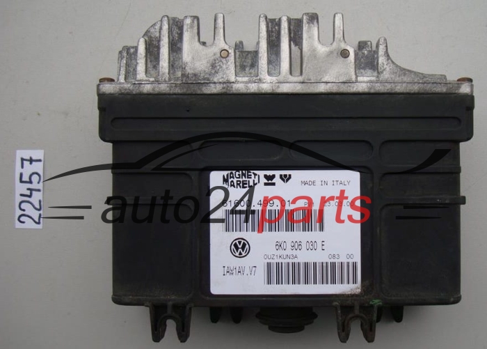 KOMPUTER STEROWNIK SILNIKA SEAT IBIZA 1.6 8V, 6K0 906 030 E, 6K0906030E, 61600.499.00, 6160049900, IAW1AV.V7, IAW1AVV7
