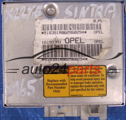 CALCULATEUR ABS OPEL SINTRA 16198391 BJML, 16 198 391