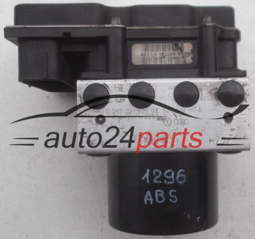 POMPE HYDRAULIQUE ET CALCULATEUR dABS VOLKSWAGEN FOX POLO BOSCH 0 265 231 626, 0265231626, 5Z0 614 117 B, 5Z0614117B, 0 265 800 468, 0265800468
