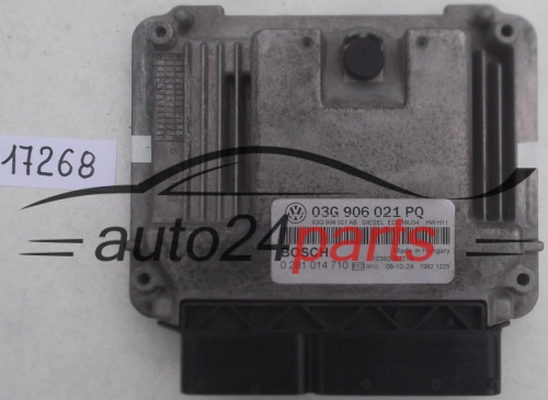KOMPUTER STEROWNIK SILNIKA SKODA OCTAVIA 2.0 TDI 03G906021PQ, 03G 906 021 PQ, BOSCH 028101471