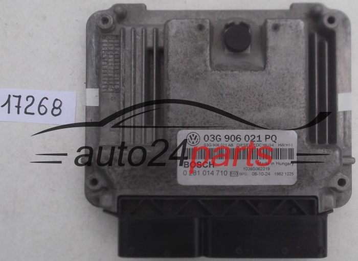 KOMPUTER STEROWNIK SILNIKA SKODA OCTAVIA 2.0 TDI 03G906021PQ, 03G 906 021 PQ, BOSCH 028101471