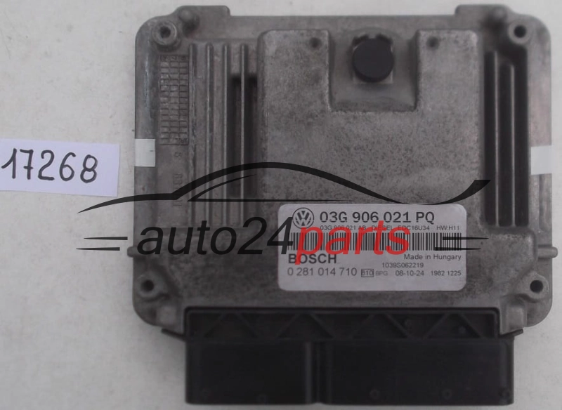 KOMPUTER STEROWNIK SILNIKA SKODA OCTAVIA 2.0 TDI 03G906021PQ, 03G 906 021 PQ, BOSCH 028101471