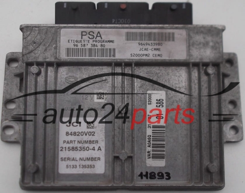 MOTORSTEUERGERÄT ECU STEUERGERÄT CITROEN PEUGEOT 1.4 Sagem 21585350-4 A
