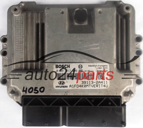 KOMPUTER STEROWNIK SILNIKA HYUNDAI I30 1.6 CRDI BOSCH 0281017206, 0 281 017 206, 391132A411, 39113-2A411, 1039S41590 - 4050