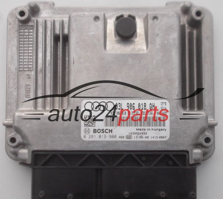 CALCULATEUR MOTEUR AUDI VOLKSWAGEN BOSCH 0 281 019 900,  03L 906 018 QH