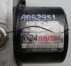 ABS POMPA I STEROWNIK RENAULT LAGUNA 8200 183 452 C, 8200183452C, P5CT2AAY2, ATE 10.0206-0062.4, 10020600624, 10.0960-1420.3, 10096014203