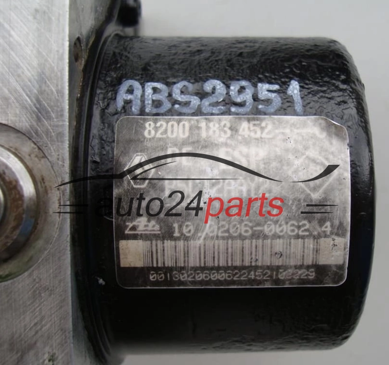 ABS POMPA I STEROWNIK RENAULT LAGUNA 8200 183 452 C, 8200183452C, P5CT2AAY2, ATE 10.0206-0062.4, 10020600624, 10.0960-1420.3, 10096014203
