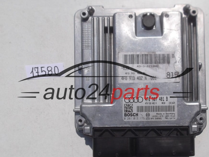 KOMPUTER STEROWNIK SILNIKA AUDI A6 3.0 TDI BOSCH 0 281 013 173, 0281013173, 4F0 907 401 B, 4F0907401B, 4F0 910 402 N, 4F0910402N, EDC16CP