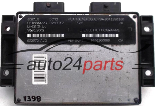 KOMPUTER STEROWNIK SILNIKA PEUGEOT PARTNER 1.9 LUCAS R04080022G PSA 9641390180 SOFT 9646260680