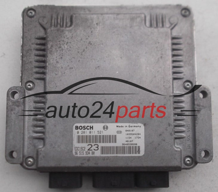 MOTORSTEUERGERÄT ECU STEUERGERÄT  CITROEN XSARA PICASSO 2.0 HDI BOSCH 0 281 011 521,  96 515 934 80