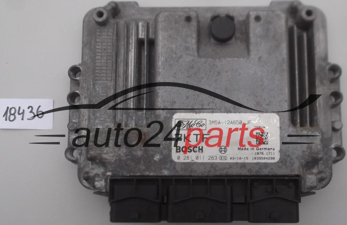 KOMPUTER STEROWNIK SILNIKA FORD FOCUS C-MAX 1.6 TDCI BOSCH 0 281 011 263, 0281011263, 3M5A-12A650-JF, 3M5A12A650JF