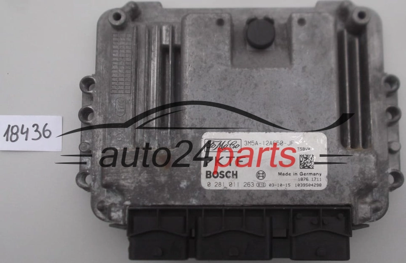 KOMPUTER STEROWNIK SILNIKA FORD FOCUS C-MAX 1.6 TDCI BOSCH 0 281 011 263, 0281011263, 3M5A-12A650-JF, 3M5A12A650JF