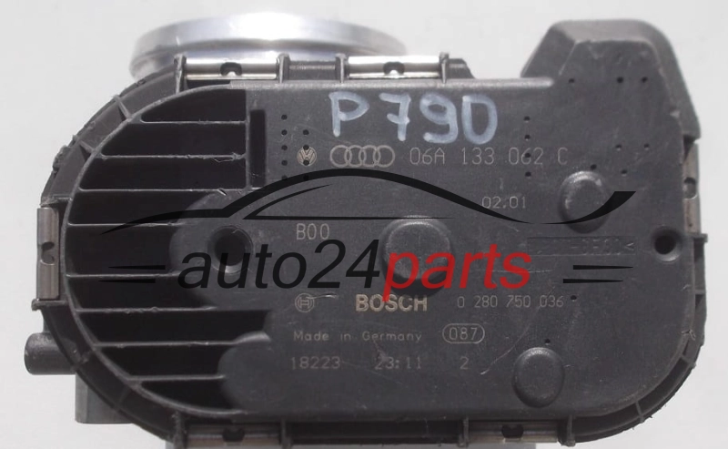 PRZEPUSTNICA POWIETRZA AUDI SEAT SKODA VOLKSWAGEN 06A 133 062 C, 06A133062C, BOSCH 0 280 750 036, 0280750036