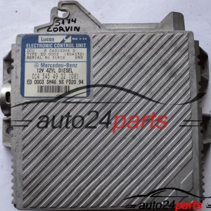 MOTORSTEUERGERÄT ECU STEUERGERAT MERCEDES W202 C220 2.2 DIESEL LUCAS R04010006D, R 04010006 D, ED 003 (80437D), A0145454932, 0145454932, A 014 545 49 32