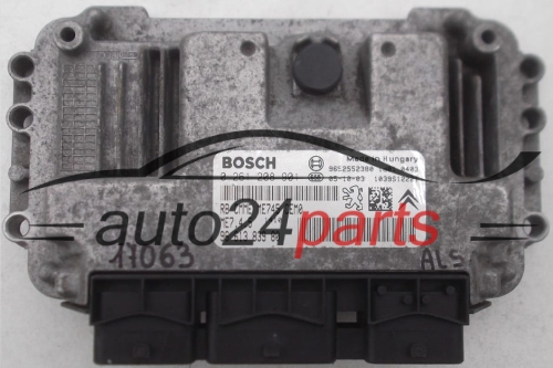 MOTORSTEUERGERÄT ECU STEUERGERAT PEUGEOT CITROEN 1.6 BOSCH 0 261 208 901