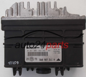 MOTORSTEUERGERÄT ECU STEUERGERAT VOLKSWAGEN GOLF 1.8 BOSCH 0 261 203 184/185, 0261203184, 0261203185, 8A0 907 311 H, 8A0907311H