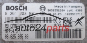 MOTORSTEUERGERÄT ECU STEUERGERÄT  CITROEN PEUGEOT 1.6 BOSCH 0 261 208 901,  96 625 605 80