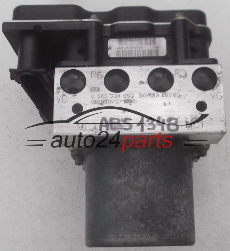 ABS POMPA I STEROWNIK CITROEN PEUGEOT BOSCH 0 265 234 052, 0265234052, 96 499 881 80, 9649988180, 0 265 950 326, 0265950326, 96 604 702 80, 9660470280