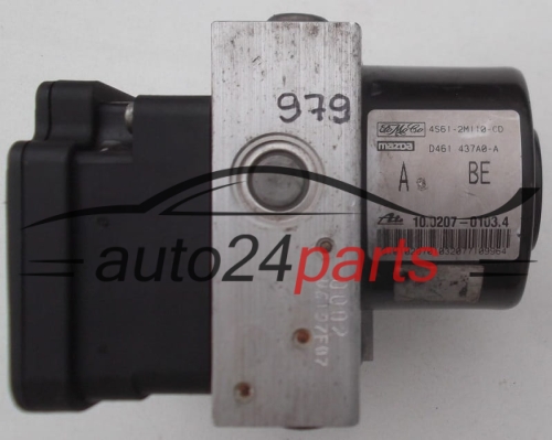 ABS PUMPE BLOCK HYDRAULIKPUMPE STEUERGERAT  FORD FIESTA FoMoCo 4S61-2M110-CD,  ATE 10.0207-0103.4
