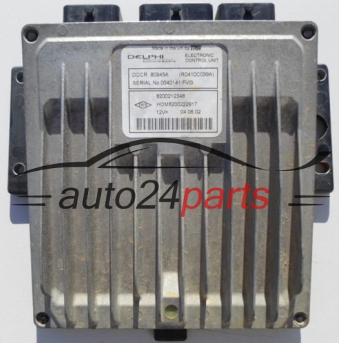 CALCULATEUR MOTEUR RENAULT CLIO 1.5 DCI Delphi R0410C039A, 8200212348, HOM 8200222917