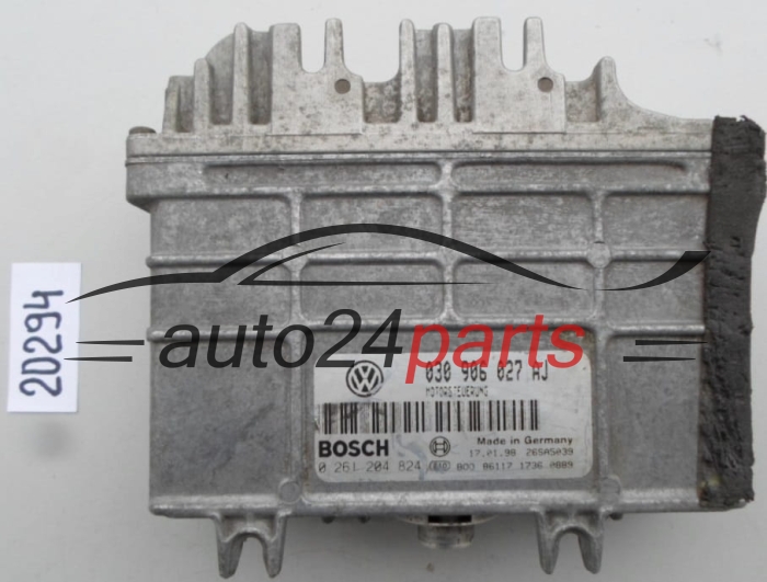 KOMPUTER STEROWNIK SILNIKA VOLKSWAGEN POLO BOSCH 0 261 204 824, 0261204824, 030 906 027 AJ, 030906027AJ