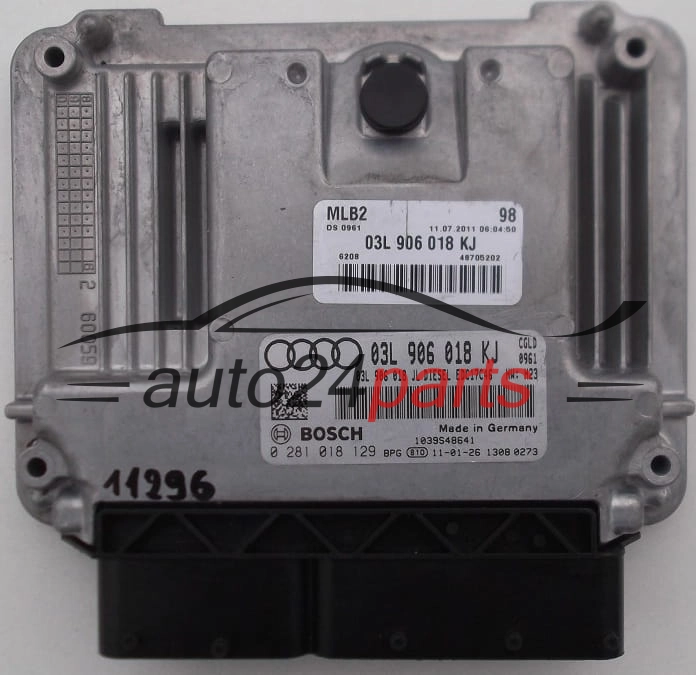 KOMPUTER STEROWNIK SILNIKA AUDI VW BOSCH 0 281 018 129, 0281018129, 03L 906 018 KJ, 03L906018KJ, 03L906018 KJ 