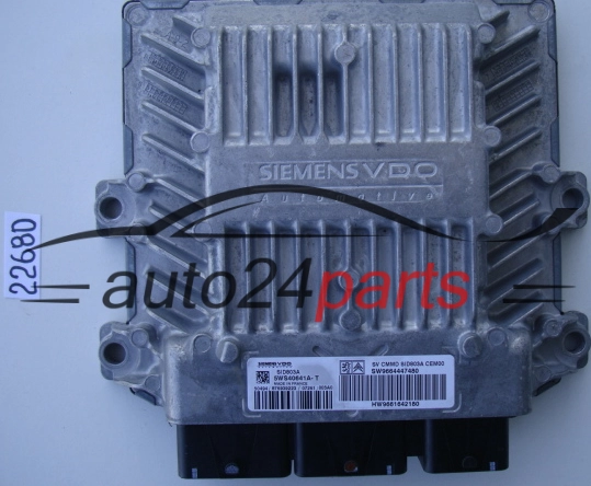 KOMPUTER STEROWNIK SILNIKA PEUGEOT 407 1.4 HDI 5WS40641A-T, 5WS40641AT, SW9664447480, 9664447480, HW9661642180, 9661642180